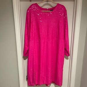 Torrid Hot Pink Sequin Dress